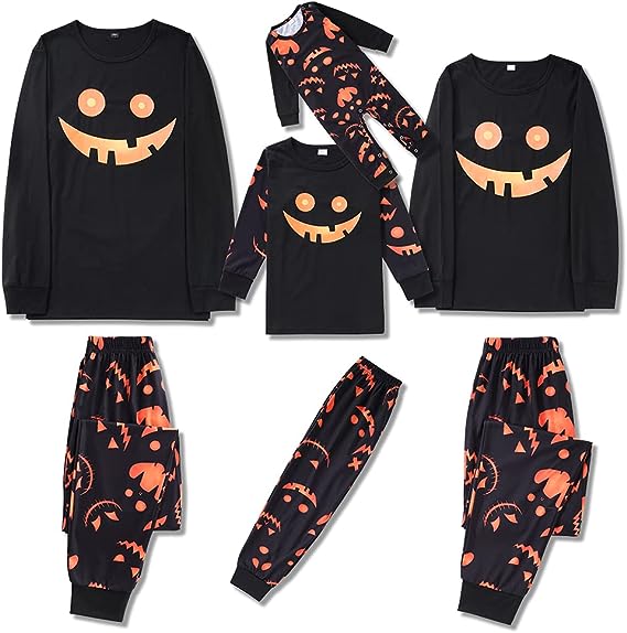 ghost pumpkins pajamas, halloween pajamas